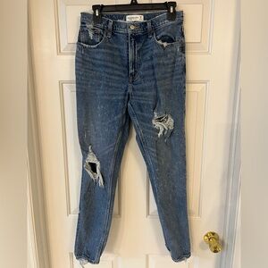 Abercrombie and Fitch High Rise Mom Jeans Size 28 6 Long